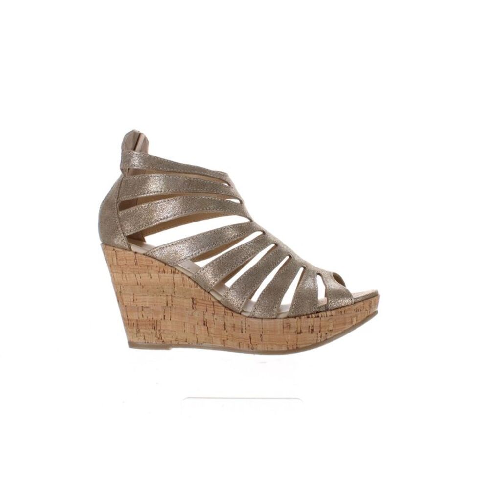 Cordani Womens Aiden Dusty Gold Peep Toe Heels EUR 38 Medium (B, M)
